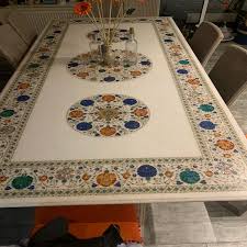 Marble Inlay Table Tops
